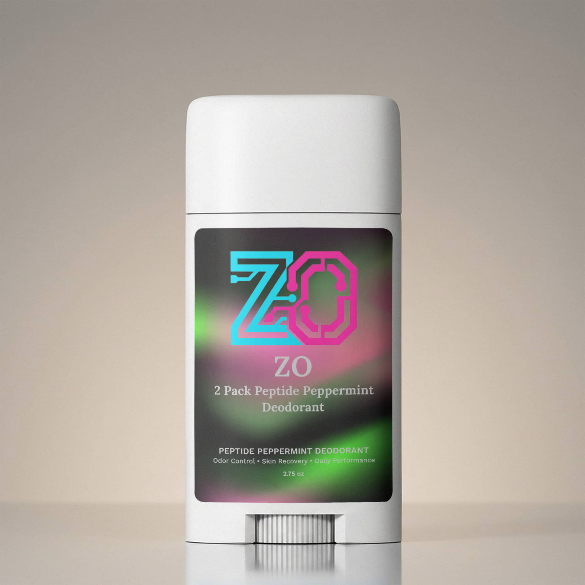 2 Pack Peptide Peppermint Deodorant